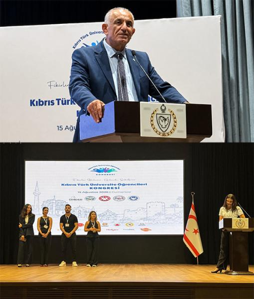 Bakan Çavuşoğlu, Kıbrıs Türk Üniversite Öğrencileri Kongresi’ne katıldı