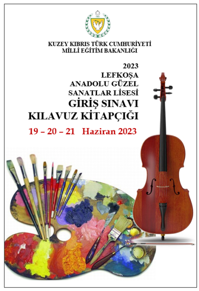 2023 Lefkoşa Anadolu Güzel Sanatlar Lisesi Giriş Sınavı Kılavuz Kitapçığı 